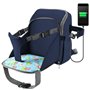 CeeKii Τσάντα Αλλαξιέρα με  Θήκη Φόρτισης USB Unisex (Σκούρο Μπλε)