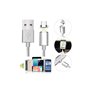 LED Micro USB καλώδιο για μεταφορά αρχείων/ φόρτιση κινητού με μαγνητική κεφαλη RENZHE V8-1