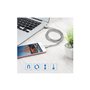 LED Micro USB καλώδιο για μεταφορά αρχείων/ φόρτιση κινητού με μαγνητική κεφαλη RENZHE V8-1
