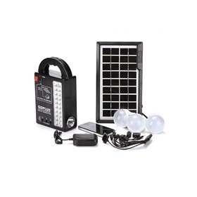 Αυτόνομο ηλιακό φωτιστικό με 3 Λάμπες Led +20 Led SMD+ Power bank +Φακός