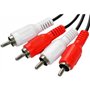 Καλώδιο 2x RCA male - 2x RCA male 1,8m M2-0810