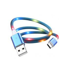 Καλώδιο γρήγορης φόρτισης type c with led EZRA EA006