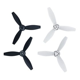 JUNESUN 4τμ ισορροπημένο Quadcopter Propeller Props Ροτόρ Combo για Parrot Bebop 2 Drone, 2τμ μαύρο + 2τμ λευκό