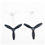 JUNESUN 4τμ ισορροπημένο Quadcopter Propeller Props Ροτόρ Combo για Parrot Bebop 2 Drone, 2τμ μαύρο + 2τμ λευκό