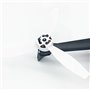 JUNESUN 4τμ ισορροπημένο Quadcopter Propeller Props Ροτόρ Combo για Parrot Bebop 2 Drone, 2τμ μαύρο + 2τμ λευκό