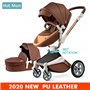 Hot Mom Καρότσι  3 σε 1 με Καροτσάκι και Carrycot 2020 F023 Καφέ