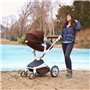 Hot Mom Καρότσι  3 σε 1 με Καροτσάκι και Carrycot 2020 F023 Καφέ