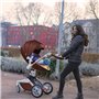 Hot Mom Καρότσι  3 σε 1 με Καροτσάκι και Carrycot 2020 F023 Καφέ