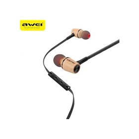 Awei ES80TY Ακουστικά Hands-free In-Ear 3.5mm ΞΥΛΙΝΑ
