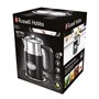 Russell Hobbs 21671-70 Ρολόι Classic Noir Ηλεκτρικός βραστήρας με ενσωματωμένο δείκτη θερμοκρασίας βρασμού νερού 2400 W Μαύρο