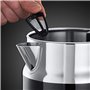 Russell Hobbs 21671-70 Ρολόι Classic Noir Ηλεκτρικός βραστήρας με ενσωματωμένο δείκτη θερμοκρασίας βρασμού νερού 2400 W Μαύρο