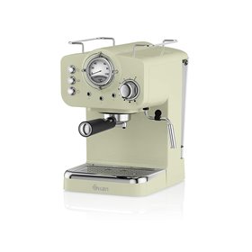 Swan SK22110GN Μηχανή Καφέ Espresso Retro Pump 15 Μπάρες Πίεσης Πράσινο