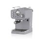 Swan SK22110GRN Μηχανή Καφέ Espresso Retro Pump 15 Μπάρες Πίεσης Γκρι