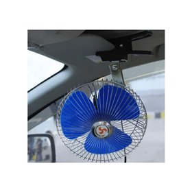 Περιστρεφόμενος Ανεμιστήρας Αυτοκινήτου 12V με Κλιπ 82745