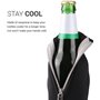 KWmobile Bottle Coolers Sleeves Ισοθερμική Θήκη για Μπουκάλια Μπύρας 330ml/500ml 2τμχ Μαύρα