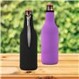 KWmobile Bottle Coolers Sleeves Ισοθερμική Θήκη για Μπουκάλια Μπύρας 330ml/500ml 2τμχ Μαύρο &amp Μωβ