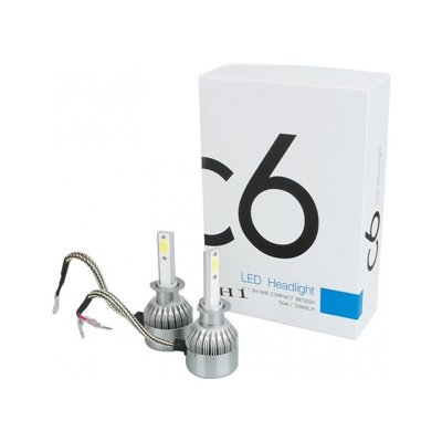 Φώτα Αυτοκινήτου H1 Headlight C6 COB 9-30V 2τμχ