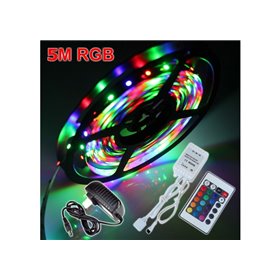 Αδιάβροχη Ταινία LED 5 μέτρων RGB με τηλεχειριστήριο 3528