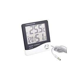 Θερμόμερτο-Υγρόμετρο-Ψηφιακό Ρολόι HTC-2 0175-64238