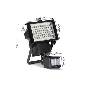 Ηλιακός Προβολέας με 60 LED και Ανιχνευτή Κίνησης DE-LITE SP001