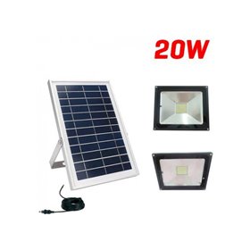 JD 1820 Ηλιακός Προβολέας 20W LED Με Αισθητήρα Φωτός