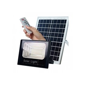 Ηλιακός Solar Προβολέας Αδιάβροχος 60W με Φωτοβολταϊκό Πάνελ, Τηλεκοντρόλ και Χρονοδιακόπτη,JD-8860