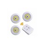 3 Pack Cob Led Wireless Automatic with Remote Control Light YL-M-411 White
