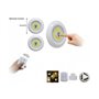 3 Pack Cob Led Wireless Automatic with Remote Control Light YL-M-411 White