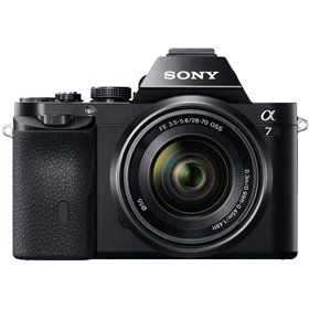 Φωτογραφική μηχανή Sony a7 Full Frame με φακό zoom SEL-2870 - Μαύρο (24,3MP) LCD 3 ιντσών