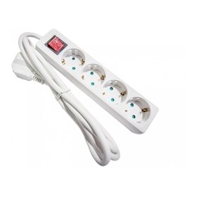 Πολύπριζο 4 Θέσεων με διακόπτη και 1,5μ καλώδιο 40084