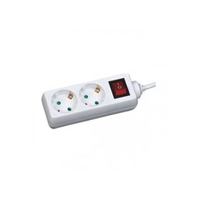 Πολύπριζο 2 Θέσεων με διακόπτη και 5μ καλώδιο 40080