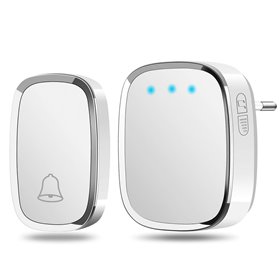 Sonnette Ασύρματo κουδούνι πόρτας μεγάλης εμβέλεια 300 μέτρα με ένα πομπό και ένα δέκτη 433ΜΗΖ