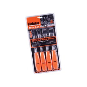 Σετ Σκαρπέλα Ξύλου 4τμχ Finder 196039
