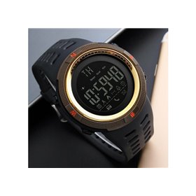 Smart Watch ρολόι με Βηματομετρητή και Bluetooth χειρός ανδρικό SKMEI 1250 GOLD