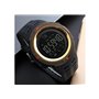 Smart Watch ρολόι με Βηματομετρητή και Bluetooth χειρός ανδρικό SKMEI 1250 GOLD