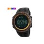 Smart Watch ρολόι με Βηματομετρητή και Bluetooth χειρός ανδρικό SKMEI 1250 GOLD