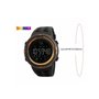 Smart Watch ρολόι με Βηματομετρητή και Bluetooth χειρός ανδρικό SKMEI 1250 GOLD