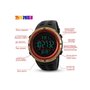 Smart Watch ρολόι με Βηματομετρητή και Bluetooth χειρός ανδρικό SKMEI 1250 GOLD/RED