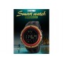 Smart Watch ρολόι με Βηματομετρητή και Bluetooth χειρός ανδρικό SKMEI 1250 GOLD/RED