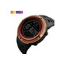 Smart Watch ρολόι με Βηματομετρητή και Bluetooth χειρός ανδρικό SKMEI 1250 GOLD/RED