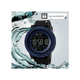 Smart Watch ρολόι με Βηματομετρητή και Bluetooth χειρός ανδρικό SKMEI 1255 BLUE