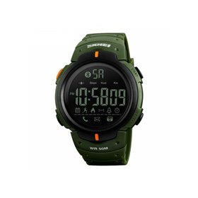 Smart Watch ρολόι με Βηματομετρητή και Bluetooth χειρός ανδρικό SKMEI 1301 GREEN