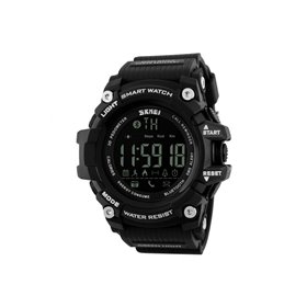 Smart Watch ρολόι με Βηματομετρητή και Bluetooth χειρός ανδρικό SKMEI 1227 BLACK
