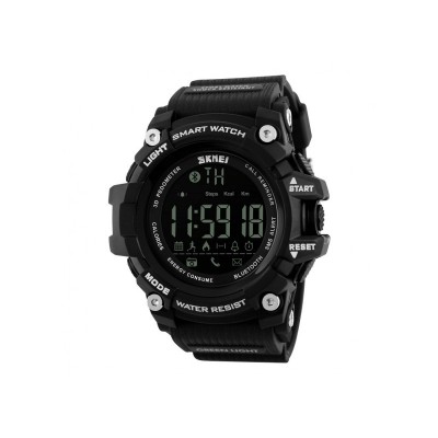 Smart Watch ρολόι με Βηματομετρητή και Bluetooth χειρός ανδρικό SKMEI 1227 BLACK