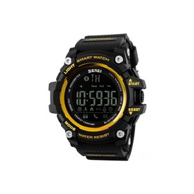 Smart Watch ρολόι με Βηματομετρητή και Bluetooth χειρός ανδρικό SKMEI 1227 GOLD