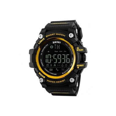 Smart Watch ρολόι με Βηματομετρητή και Bluetooth χειρός ανδρικό SKMEI 1227 GOLD