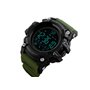Smart Watch ρολόι με Βηματομετρητή και Bluetooth χειρός ανδρικό SKMEI 1385 ARMY GREEN