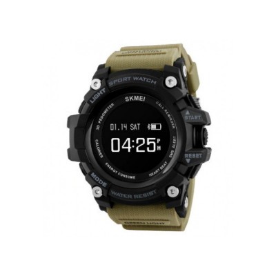 Smart Watch ρολόι με Βηματομετρητή και Bluetooth χειρός ανδρικό SKMEI 1188 KHAKI