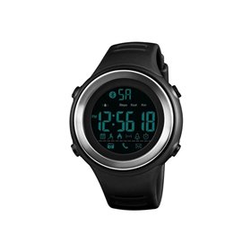 Smart Watch ρολόι με Βηματομετρητή και Bluetooth χειρός ανδρικό SKMEI 1396 BLACK/SILVER