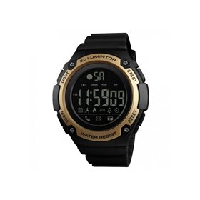 Smart Watch ρολόι με Βηματομετρητή και Bluetooth χειρός ανδρικό SKMEI 1347 GOLD